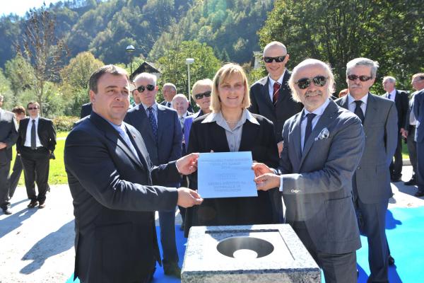 Foundation laid in Spodnja Idrija at the beginning of the construction of Hidria Institute for Materials and Technologies
