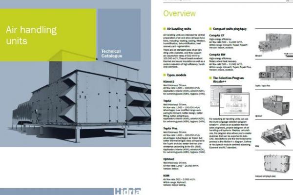 Updated technical documentation for Hidria air handling units