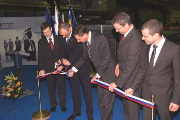 Prime Minister of the Republic of Slovenia Borut Pahor opens new production in Sarajevo